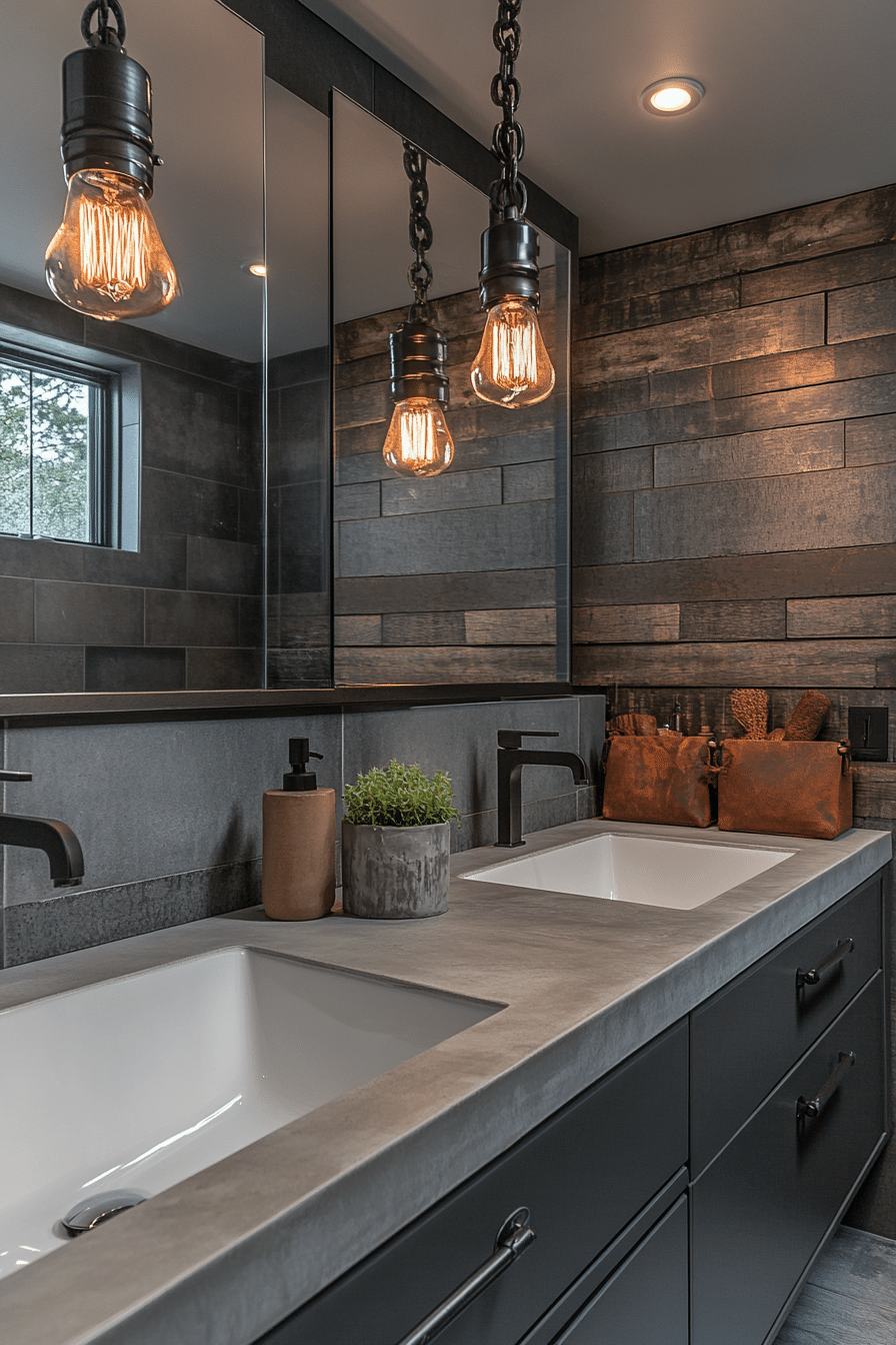 Bathroom in industrial style