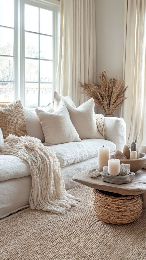 Cozy boho living room