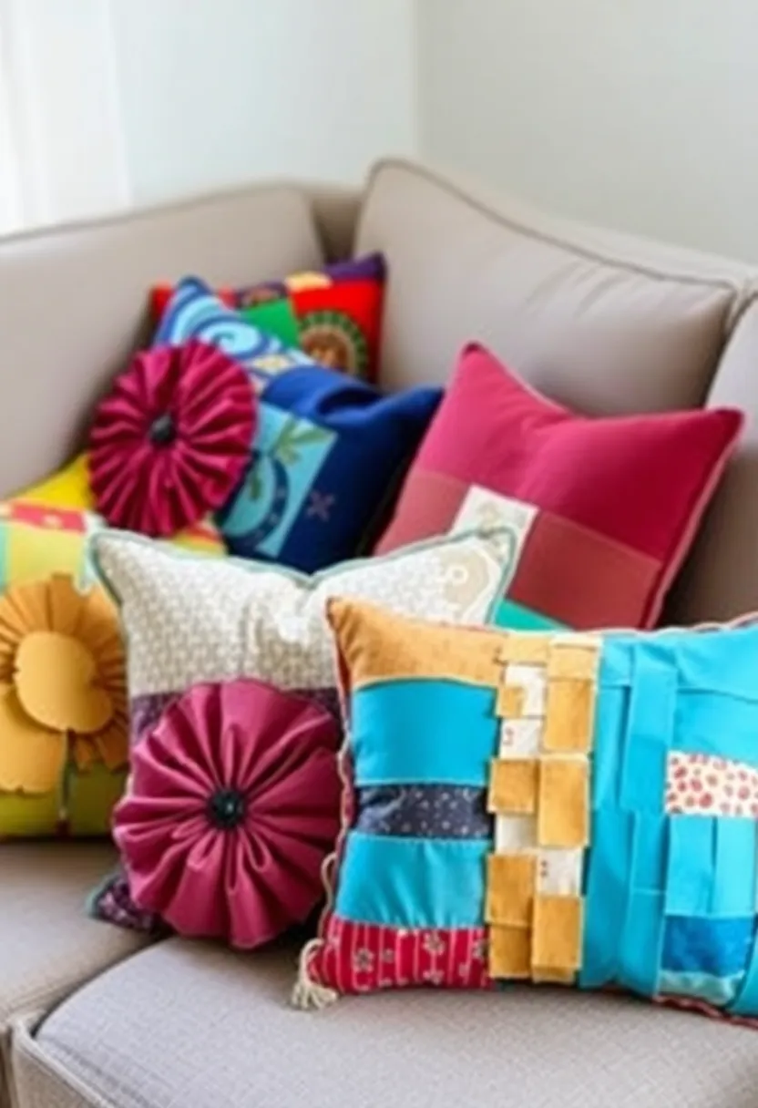 17 Inspirational ideas for the inclusion of recycling material -living culture in your living space -7. Throwing pillows