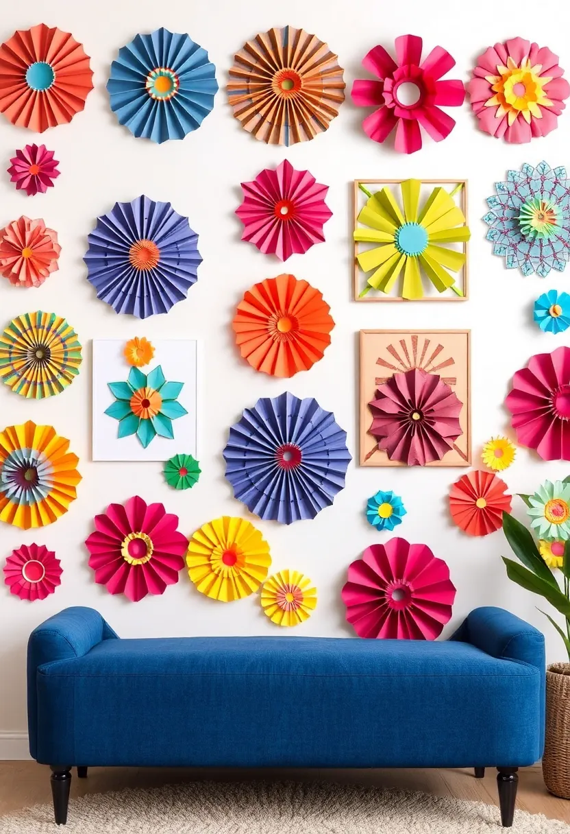 17 Inspirational Ideas for the Inclusion of Recycling Material Culture in your living space -8. Recycling paper wall art