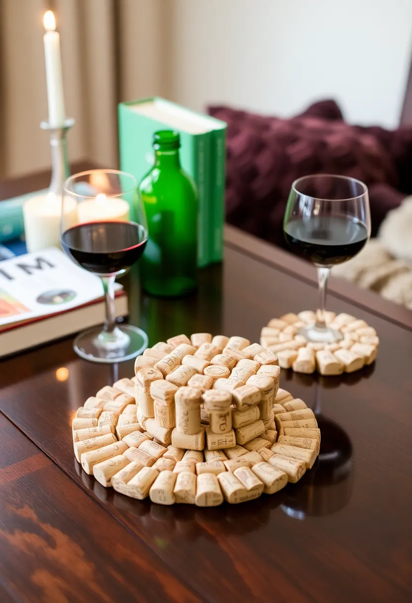 17 Inspirational Ideas for the Inclusion of Recycling Material Culture in your living space -6th wine cork coasters