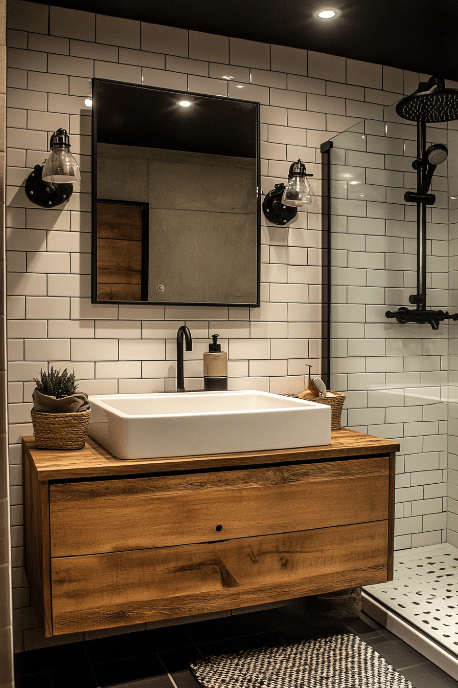 Bathroom in industrial style