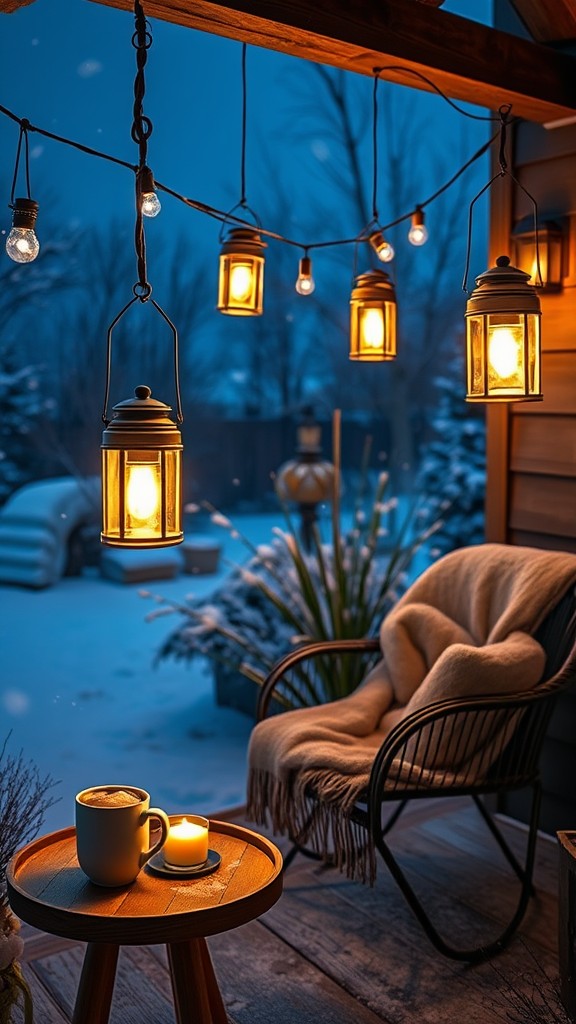 Lanterns for a cozy atmosphere