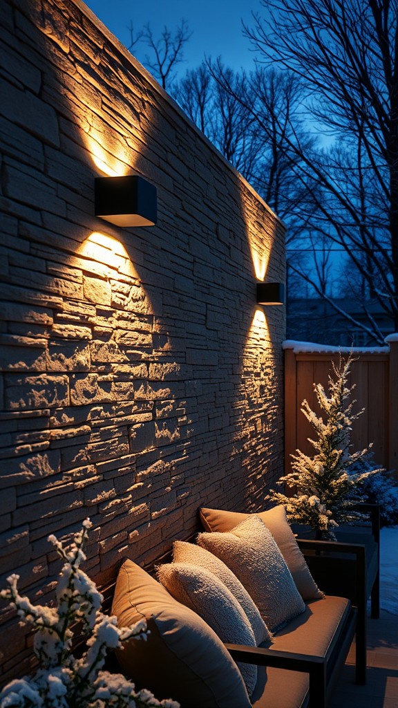 Wall lights for efficient use of space