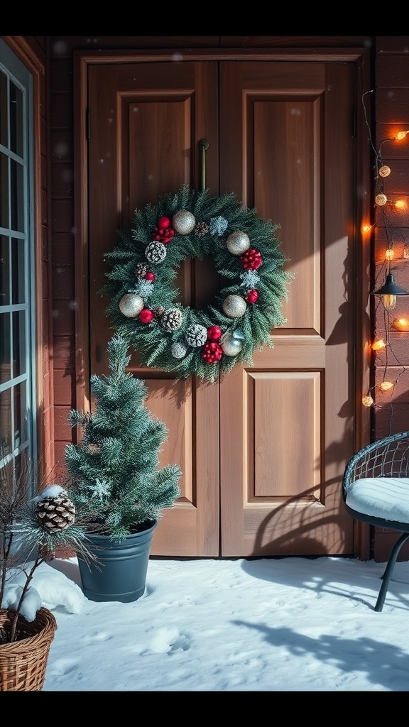 Holiday themed wreaths