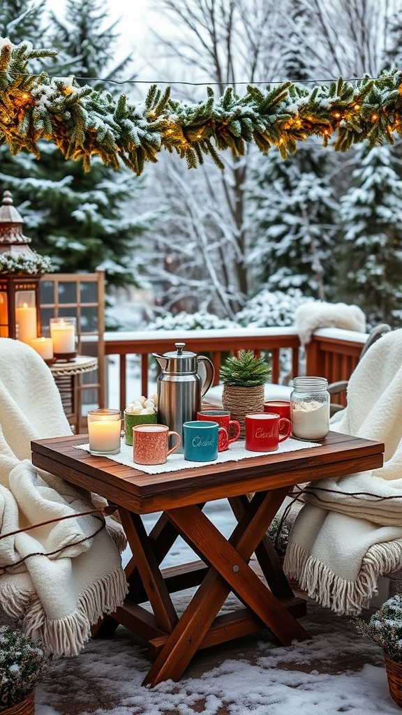 DIY hot cocoa station