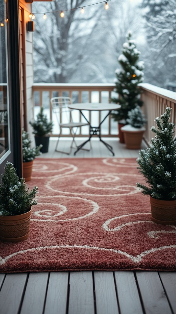 Warm outdoor rugs