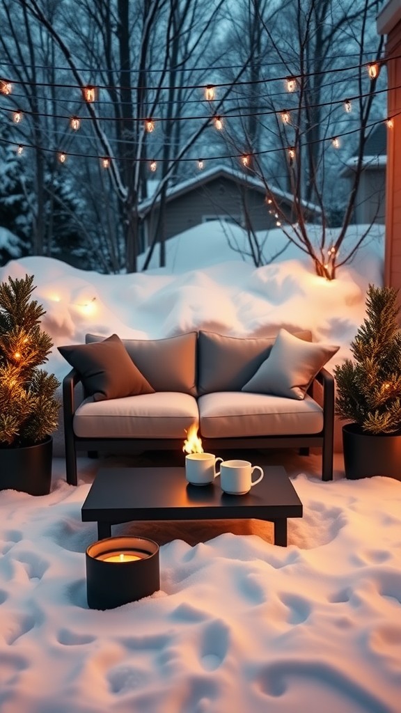 Heated garden furniture