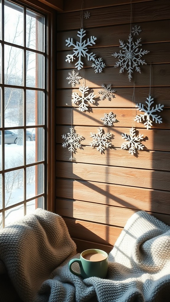 Snowflake wall hanging