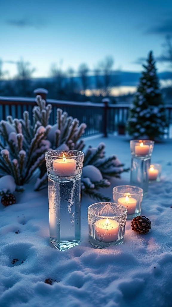 Ice candle holder