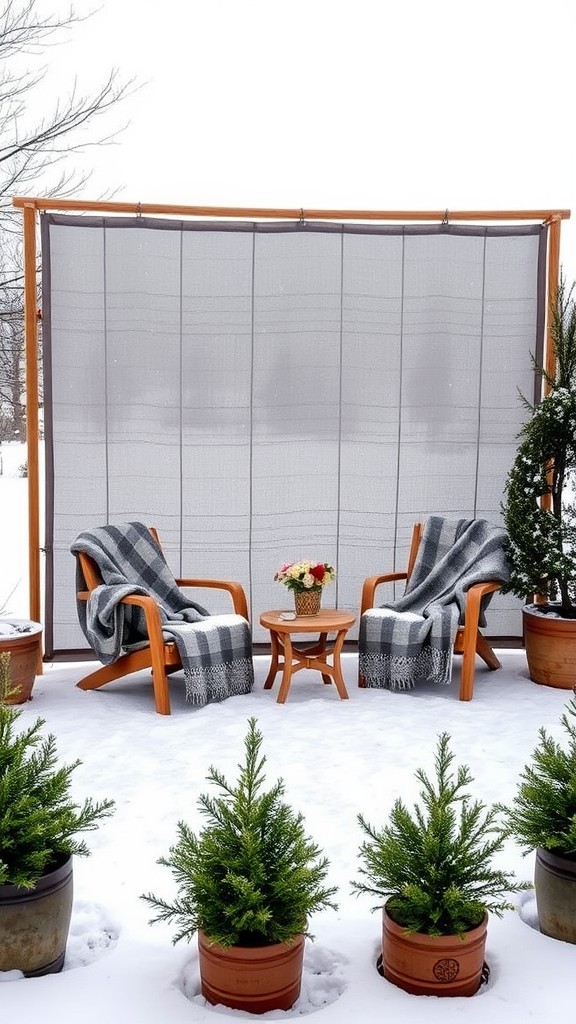 Portable privacy screens