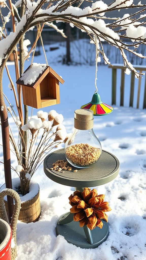 DIY winter birdhouse