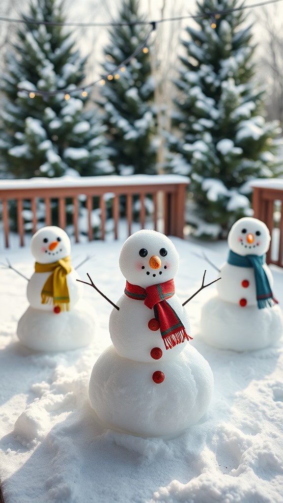 DIY snowman decor