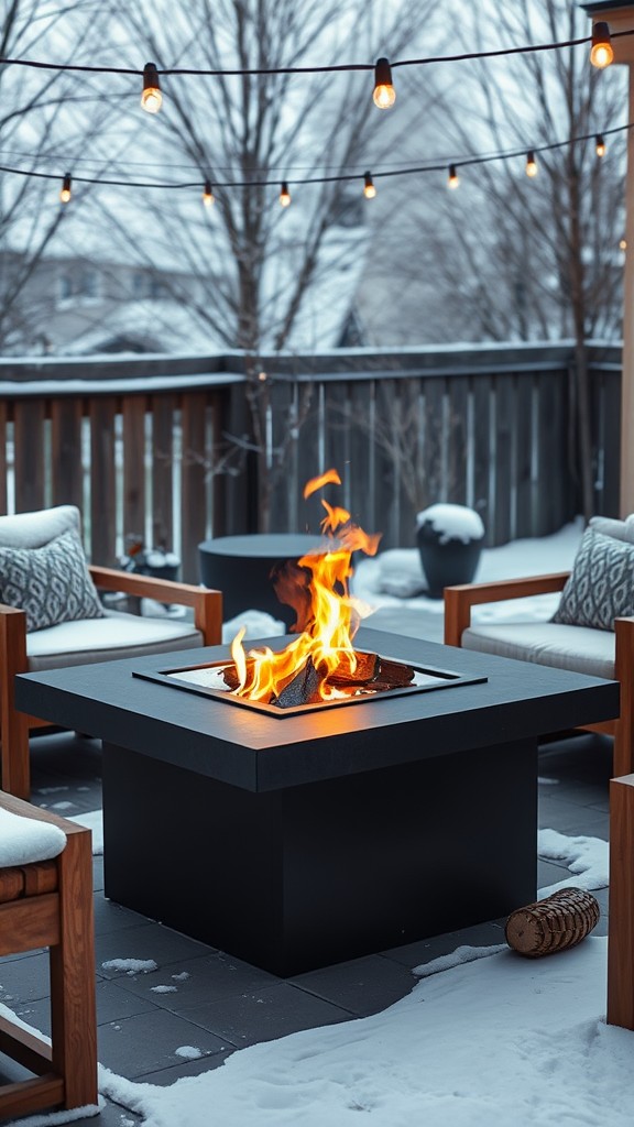 Fire pit with integrated grill for outdoor cooking