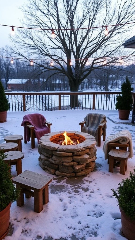 Create a fire pit area