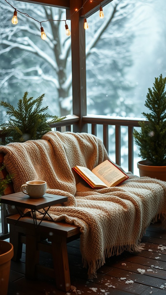 Create a winter reading corner