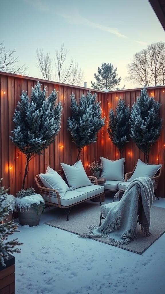 Add a windbreak with fences or hedges