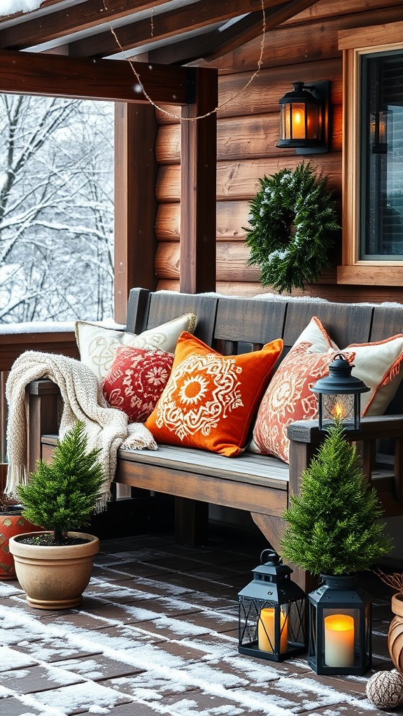 Use decorative pillows for comfort