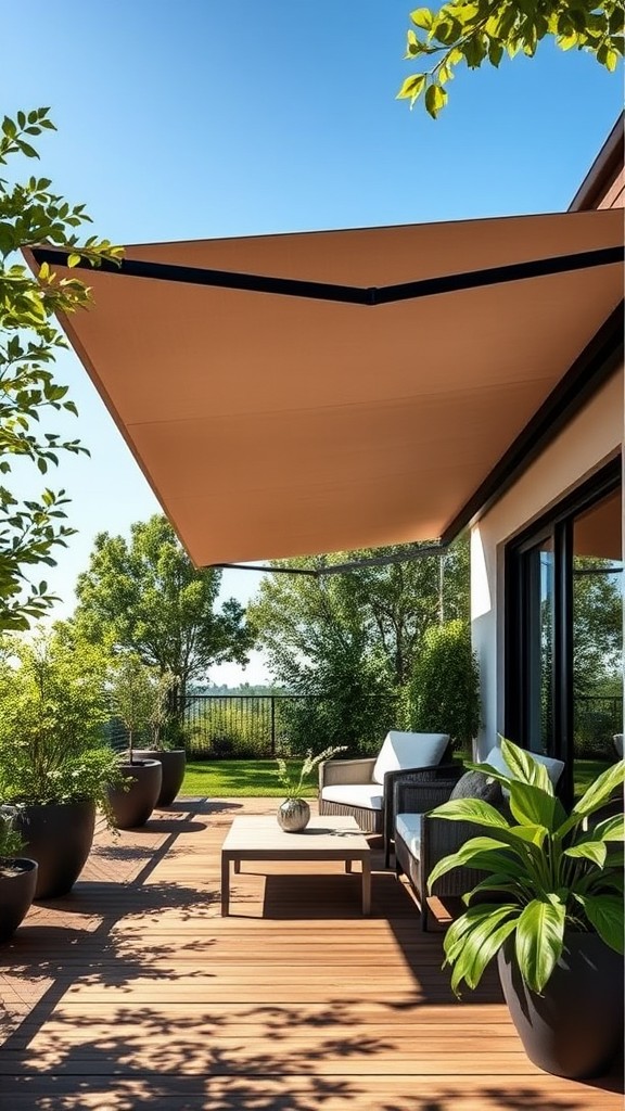 Retractable awnings