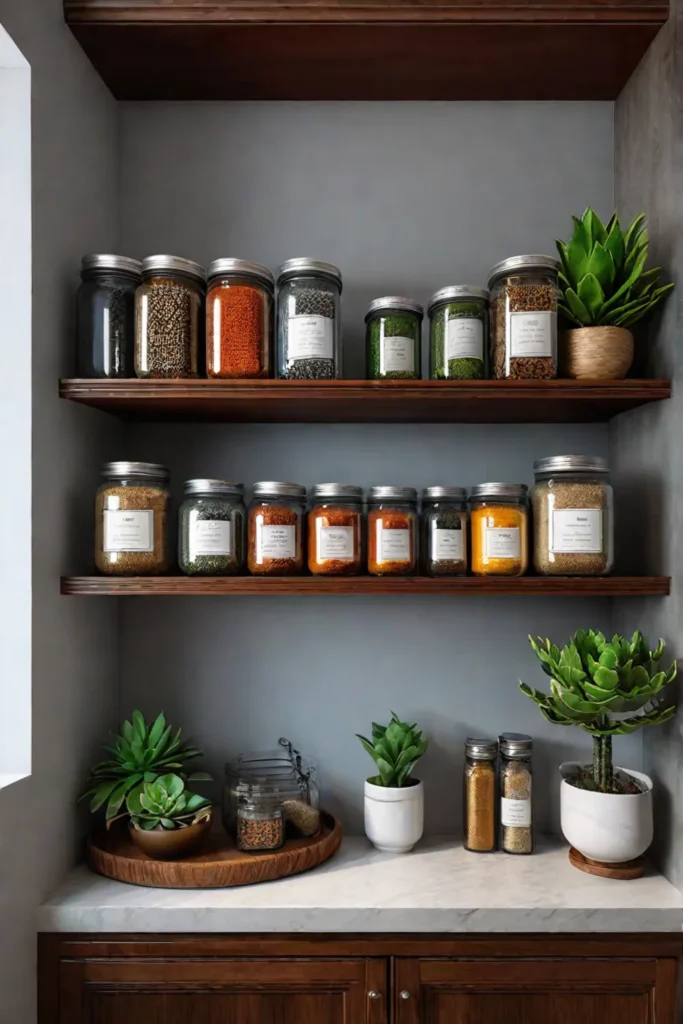 functional kitchen shelf decoration