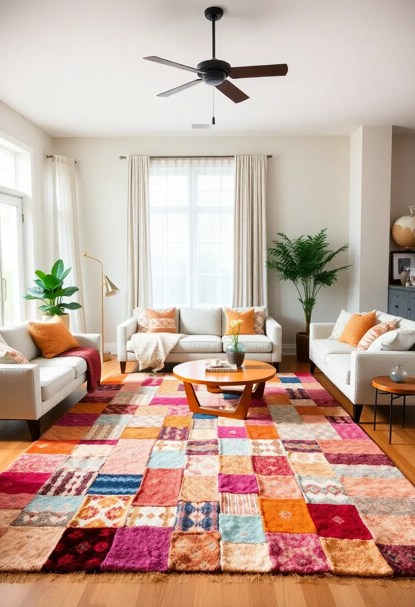 Create a Restful Retreat: How to Design Your Home with Decor Made from Recycled Materials for Ultimate Serenity - 11. Recycled Fabric Rugs: Soft underfoot