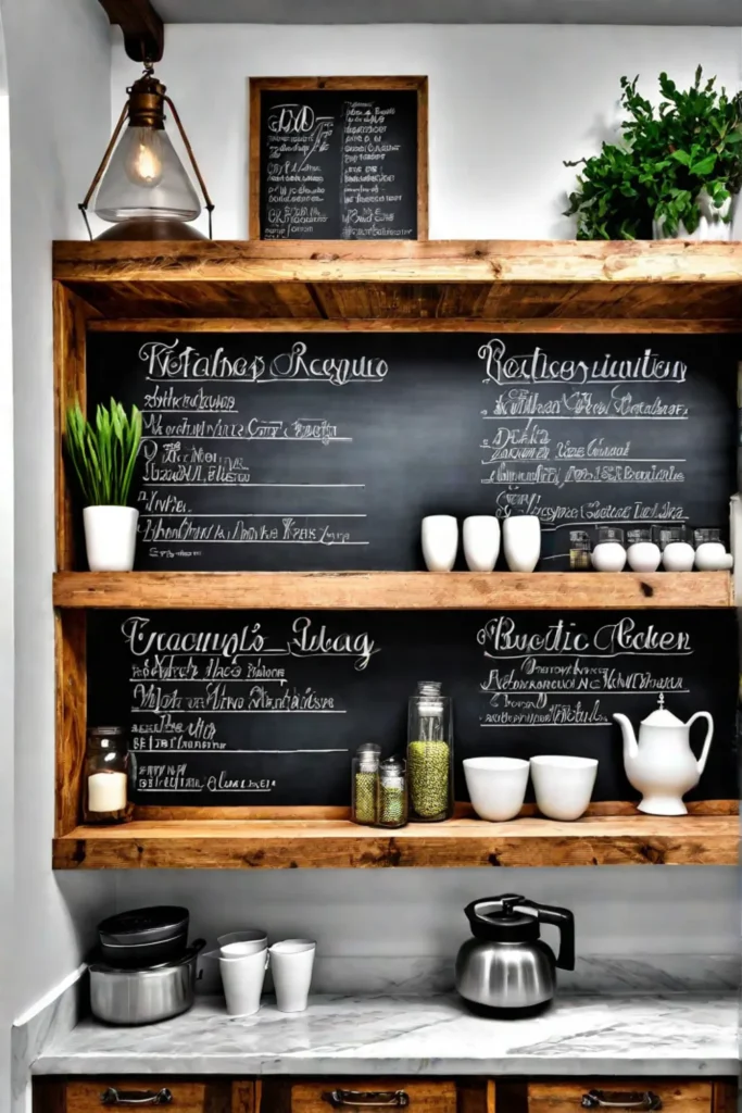 Ideas for a chalkboard wall kitchen