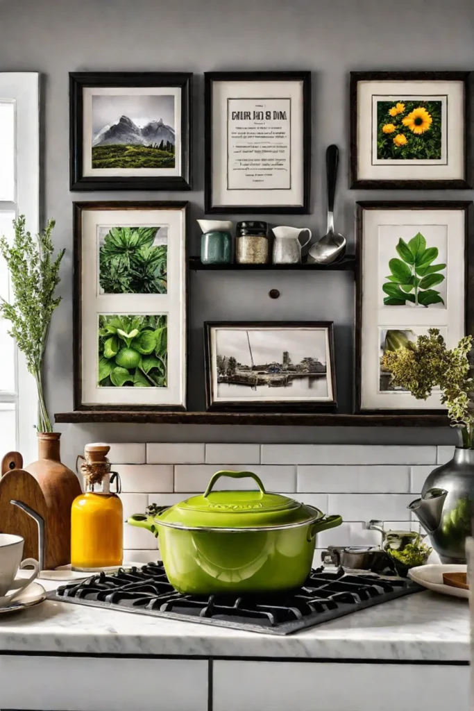 Inspiration for a gallery wall kitchen