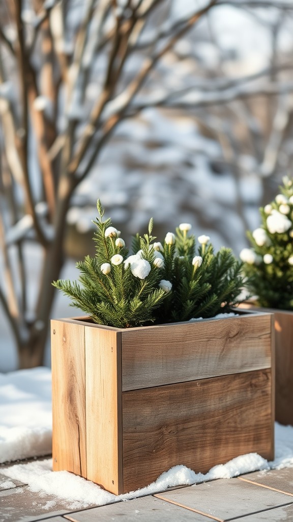 Create a vertical planter box