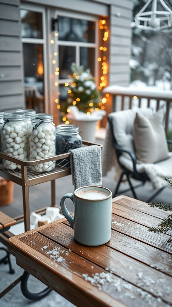 Sophisticated hot cocoa station