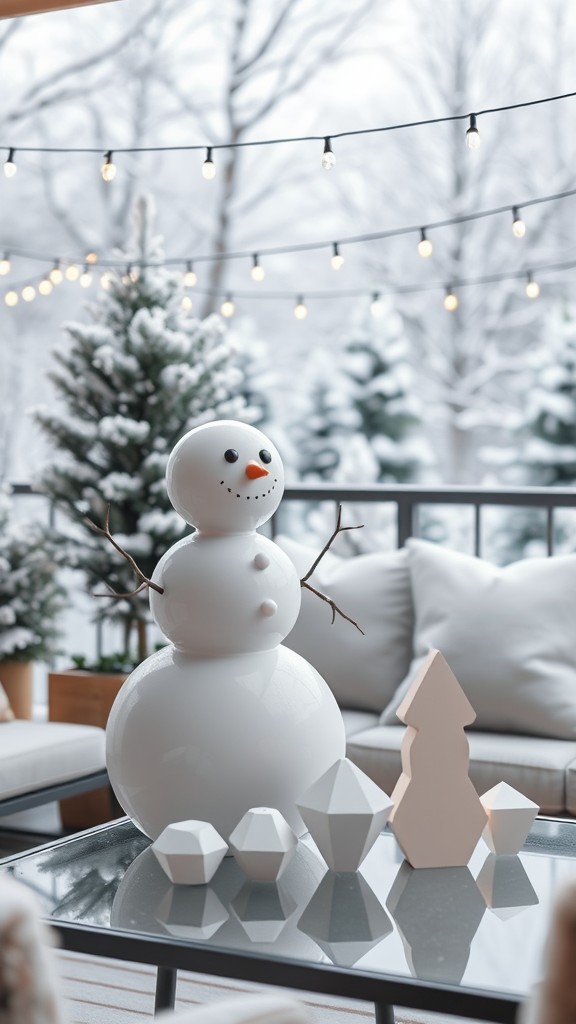 Unique snowman or winter character displays