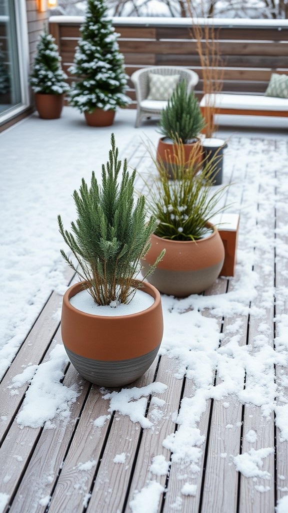 Environmentally friendly patio plants for the cold season