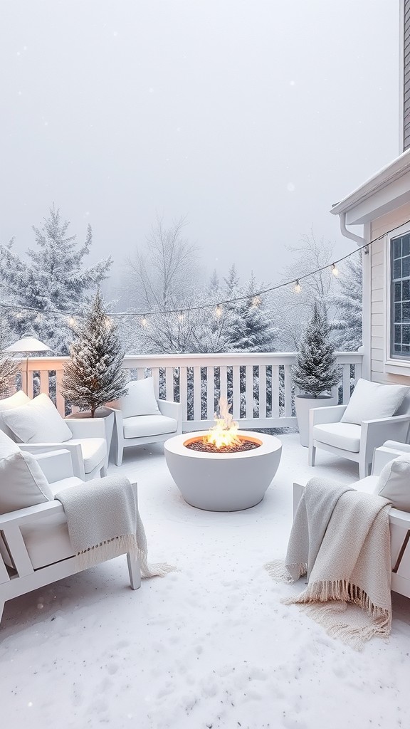 Snow-white decor elements