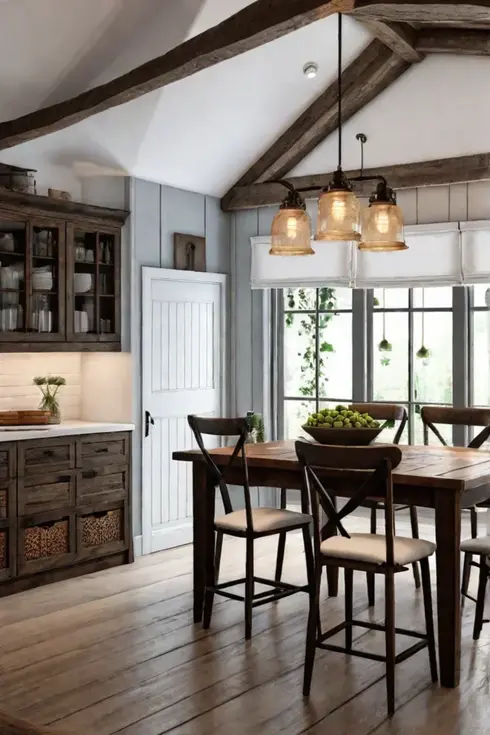 Cozy white kitchen