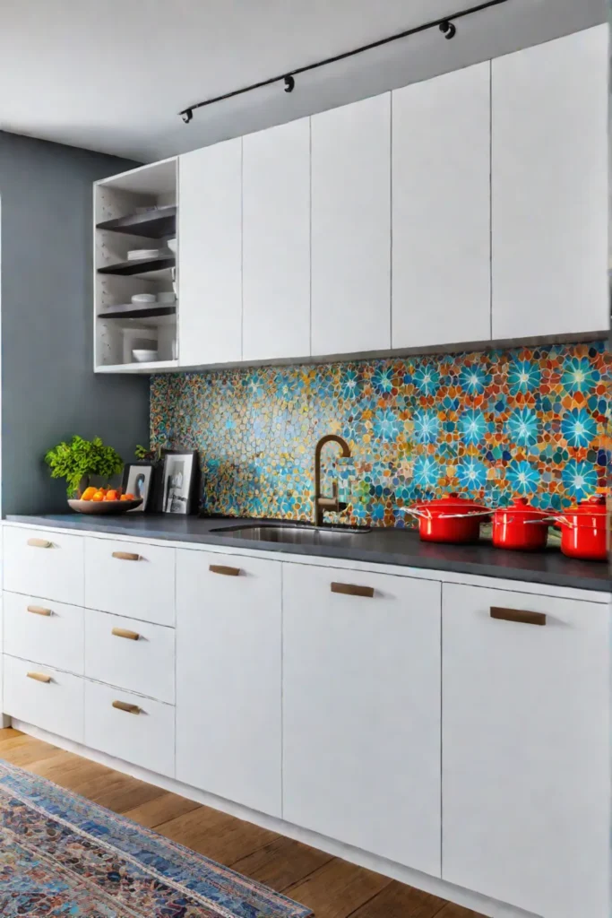 Colorful and individual kitchen design