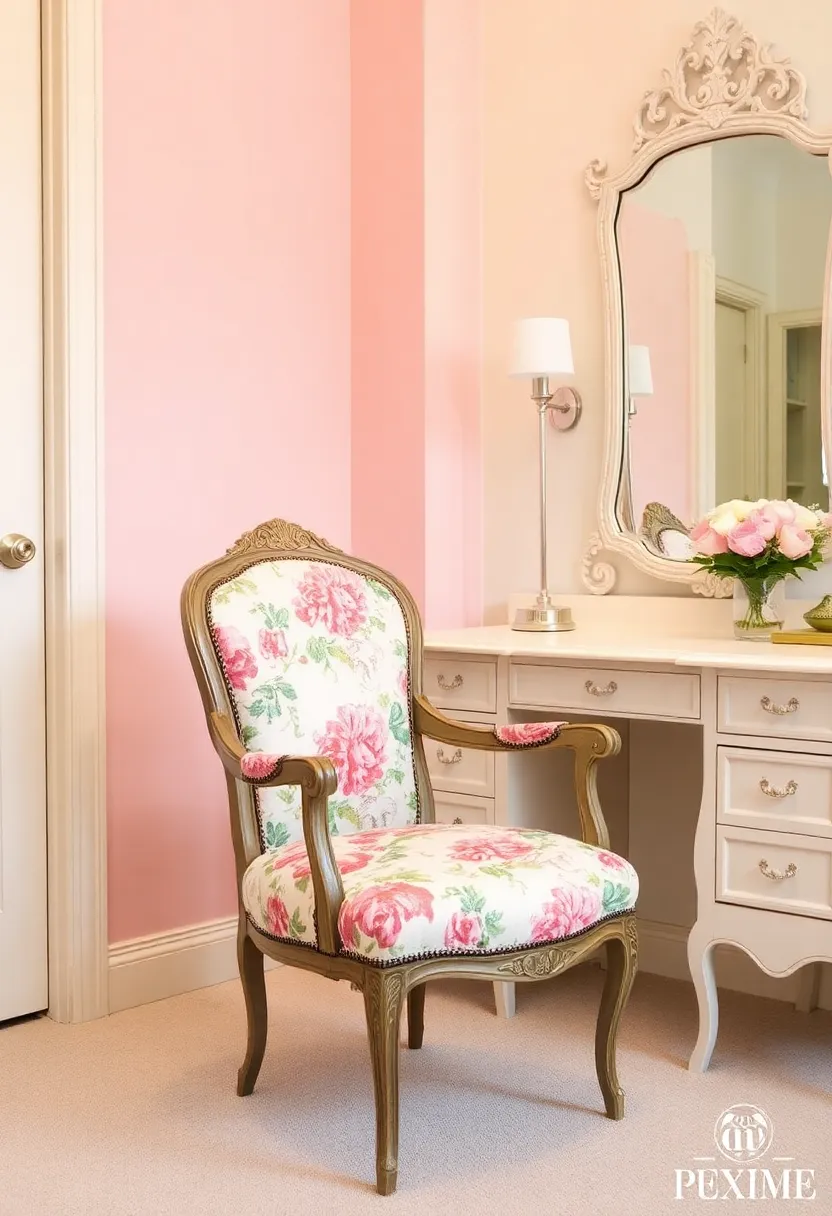 Vintage Dressing Room DIY Projects: Easy Crafts to Personalize Your Space – 7. Vintage Chair Makeover