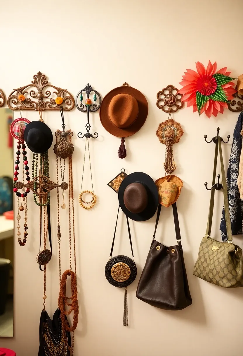 Vintage Dressing Room DIY Projects: Easy Crafts to Customize Your Space - 13. Vintage Wall Hooks