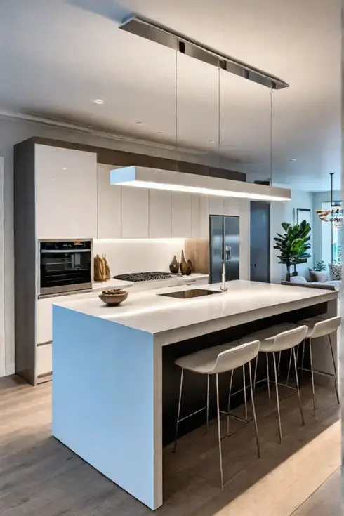 Clean and tidy kitchen with a focus on functionality