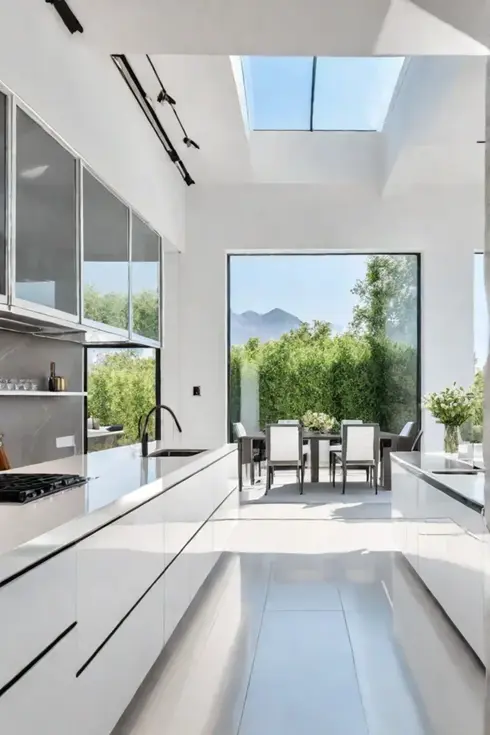 Modern kitchen with clean lines