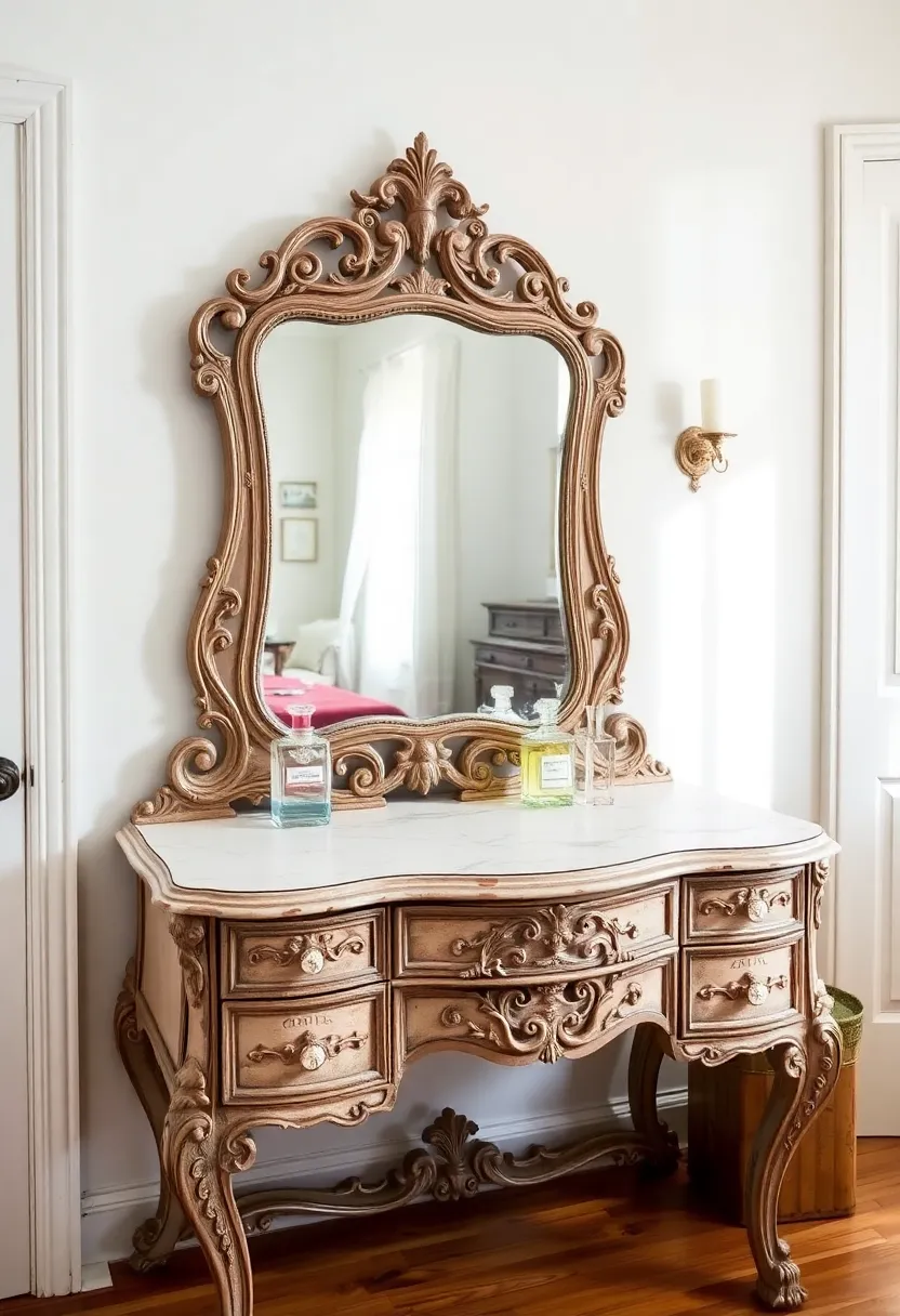 Vintage Dressing Room Inspiration: 15 Stunning Ideas for a Chic Room - 3. Antique Dressing Table