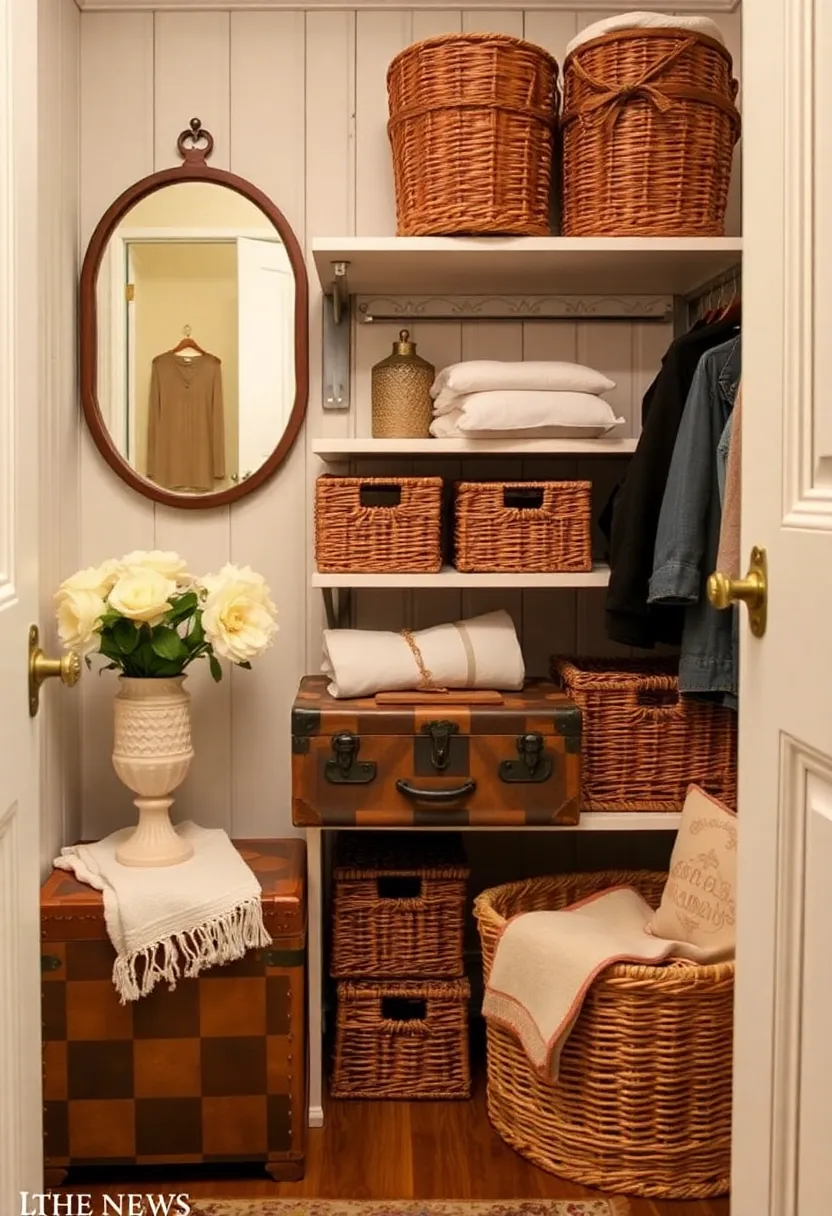 Vintage Dressing Room Inspiration: 15 Stunning Ideas for a Chic Room - 14. Vintage Storage Solutions