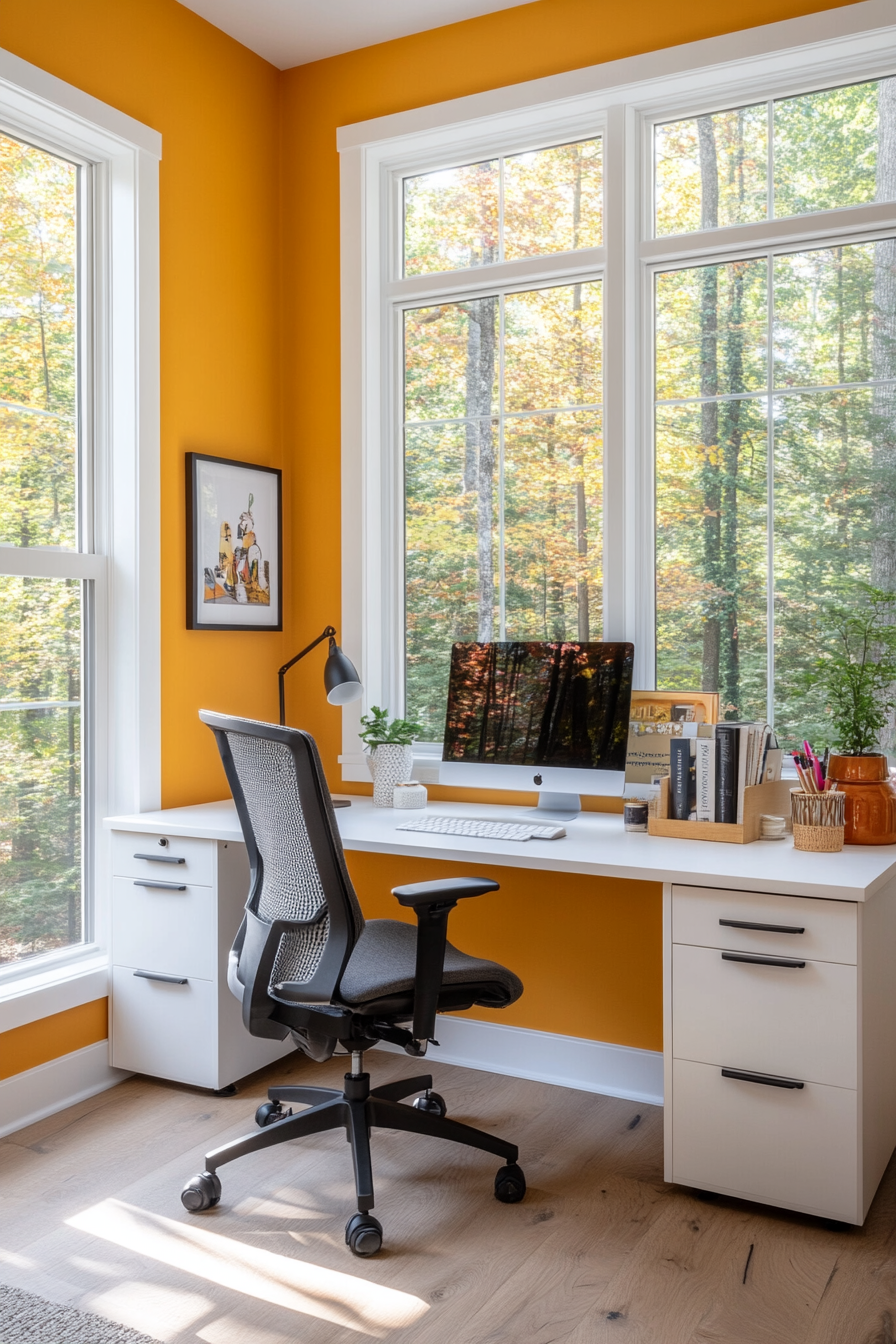 Bright home office with <a href=