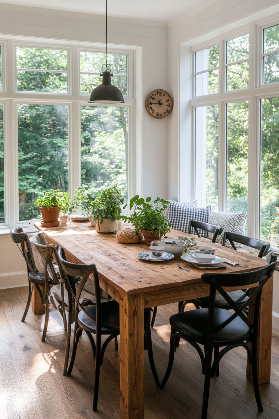 Country house style breakfast nook