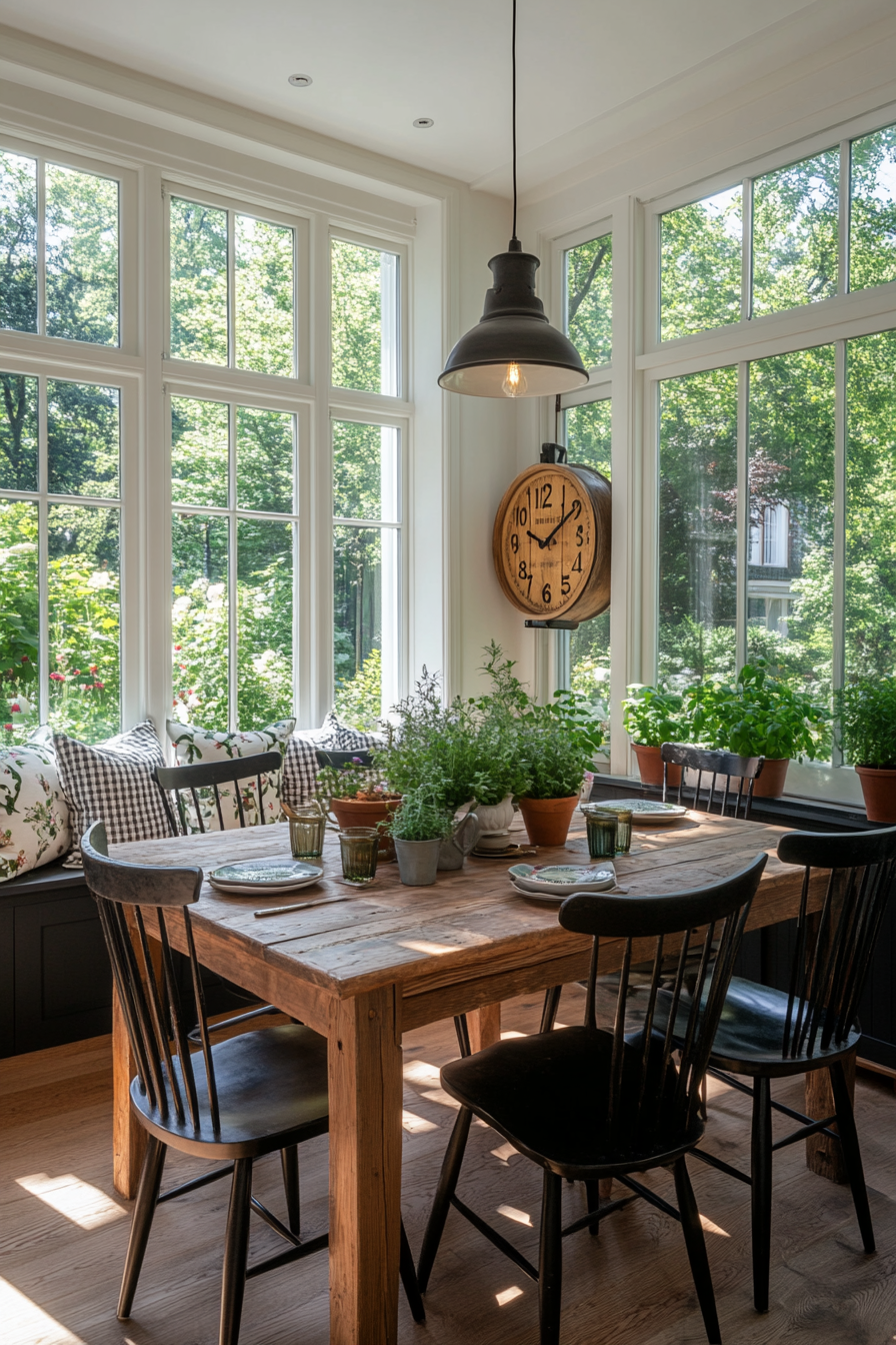 Country house style breakfast nook