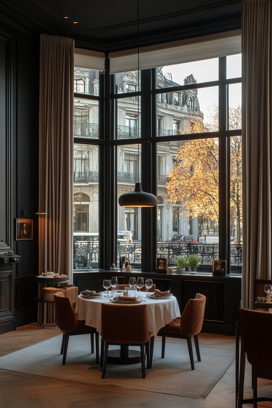 Well-lit breakfast nook