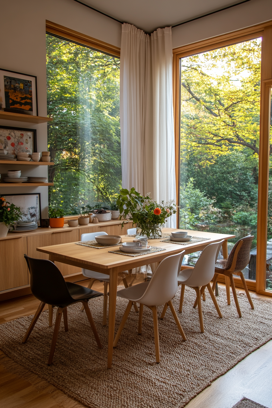 Scandinavian inspired breakfast nook