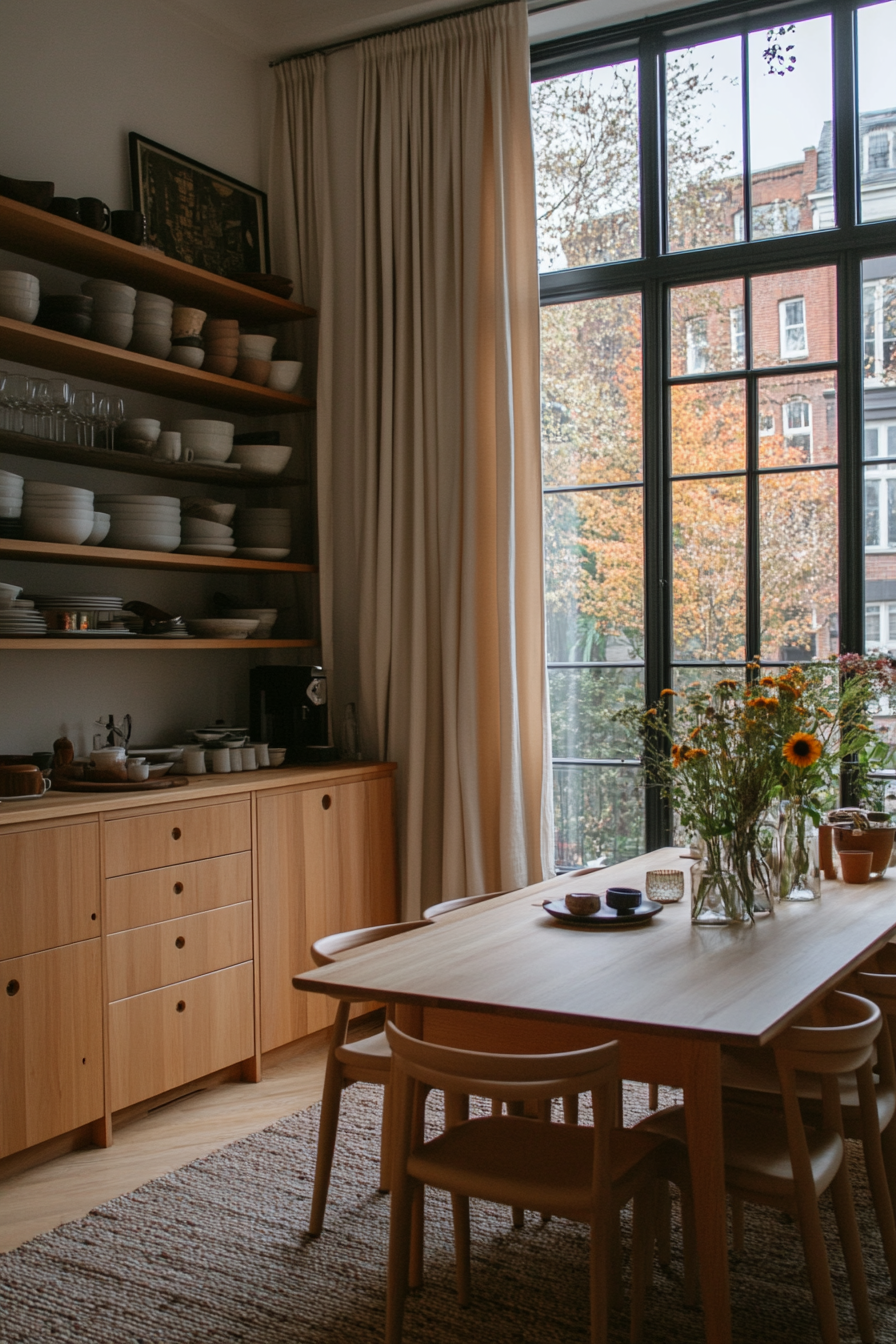 Scandinavian inspired breakfast nook