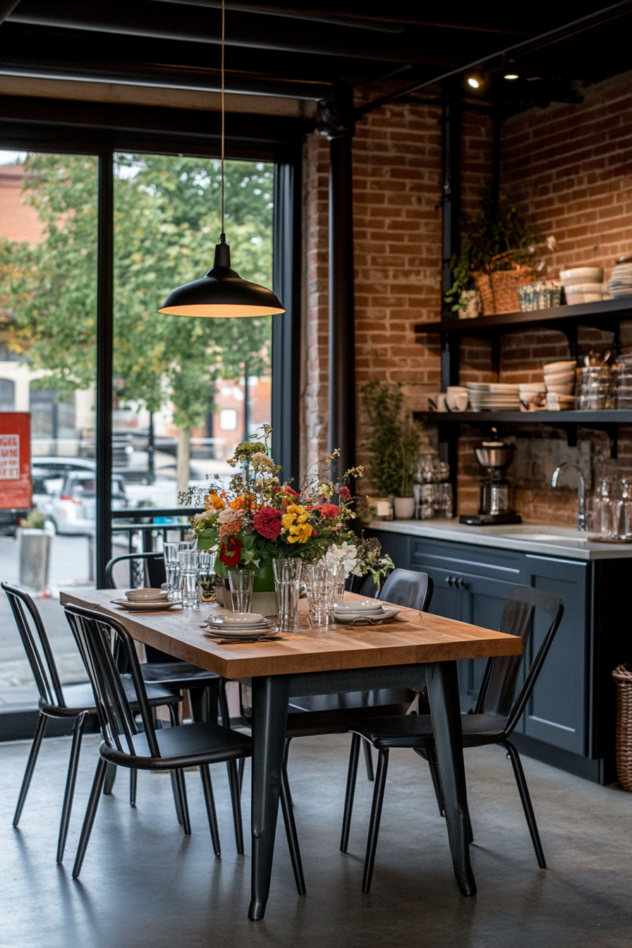 Versatile breakfast nook with different styles