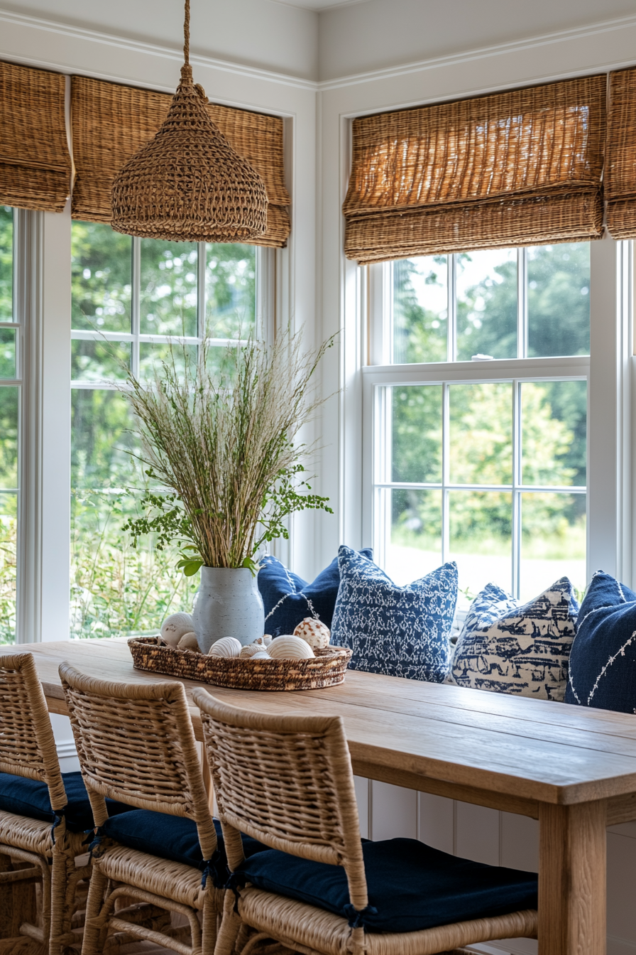 Coastal inspired breakfast nook