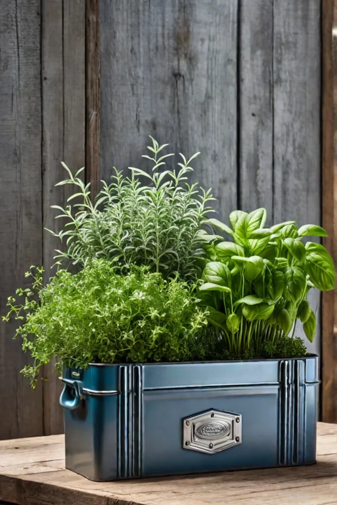 Centerpiece for the herb garden