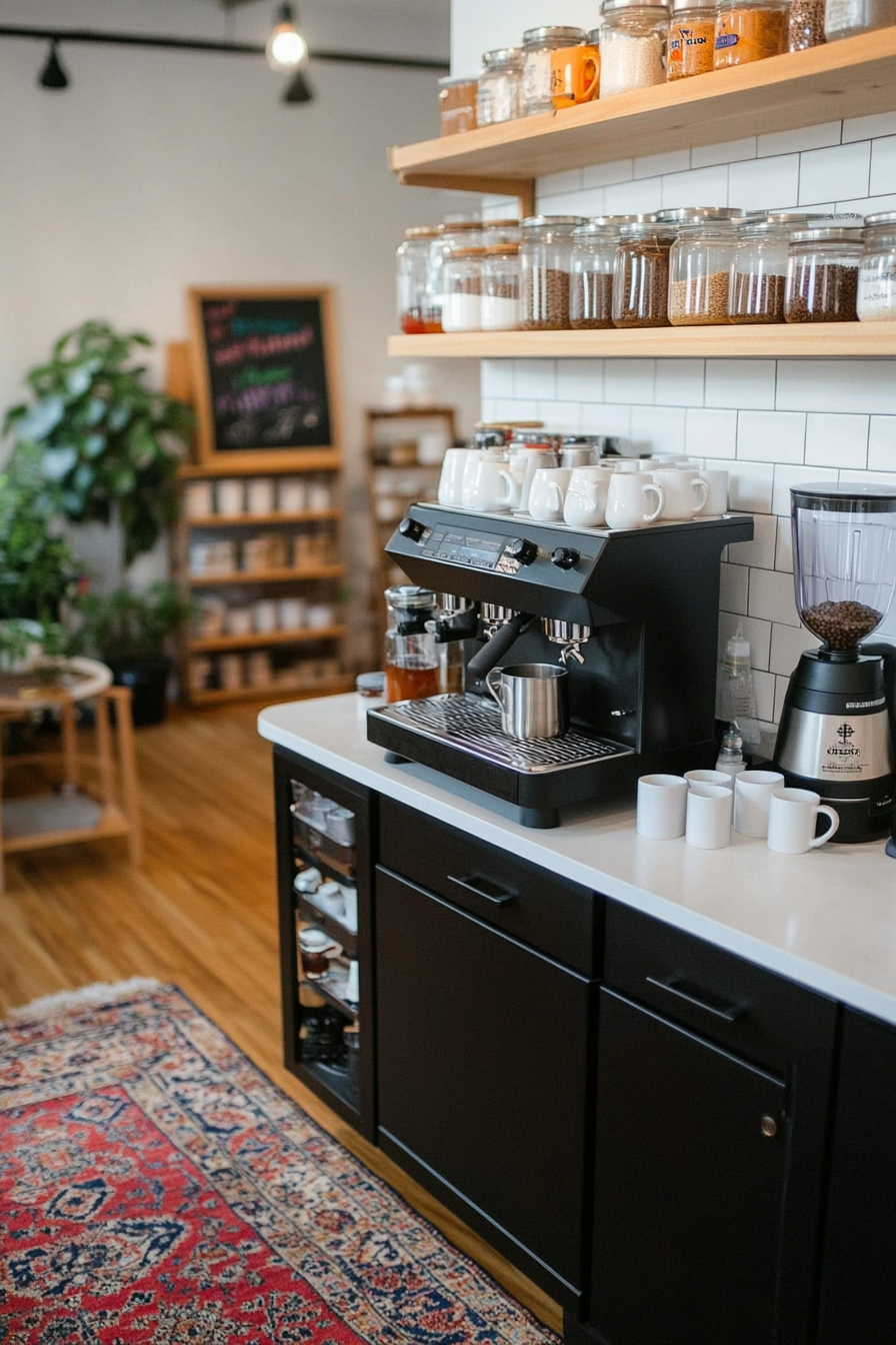 Stylish and functional coffee station